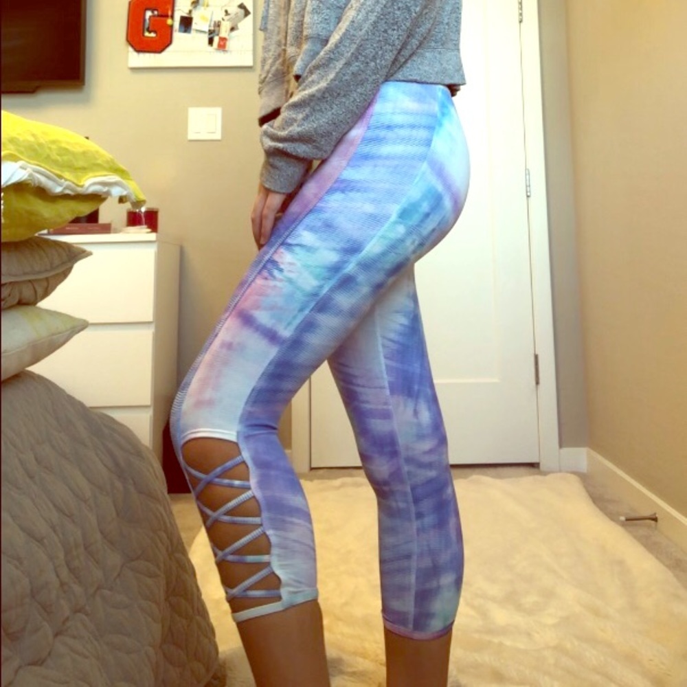 Cotton candy leggings, cropped